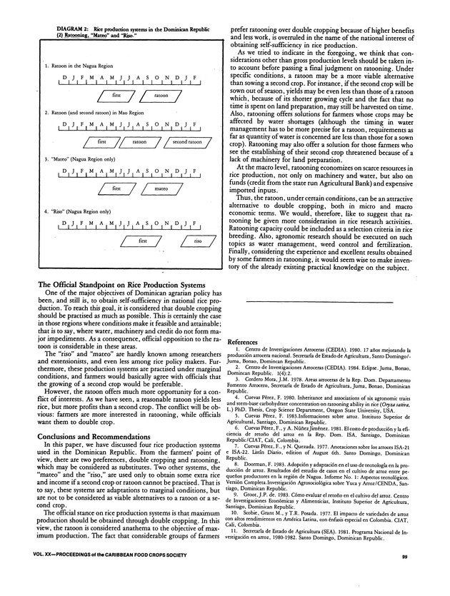 Proceedings of the 20th Annual meeting of the Caribbean Food Crops Society. St. Croix, U.S. Virgin Islands : October 21-26, 1984 - Page 99