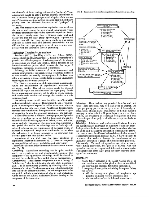 Proceedings of the 20th Annual meeting of the Caribbean Food Crops Society. St. Croix, U.S. Virgin Islands : October 21-26, 1984 - Page 142