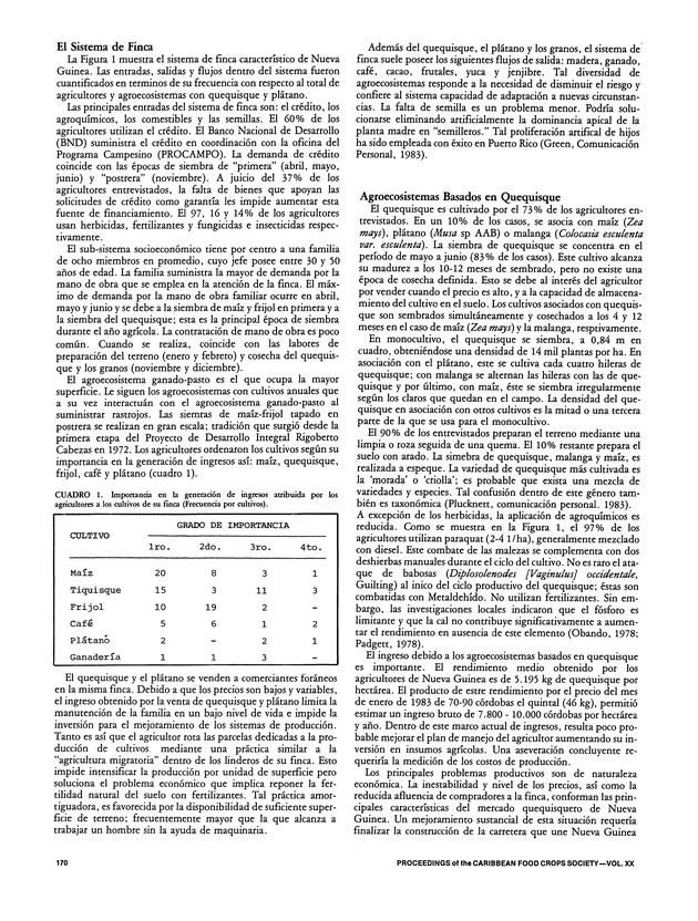 Proceedings of the 20th Annual meeting of the Caribbean Food Crops Society. St. Croix, U.S. Virgin Islands : October 21-26, 1984 - Page 170