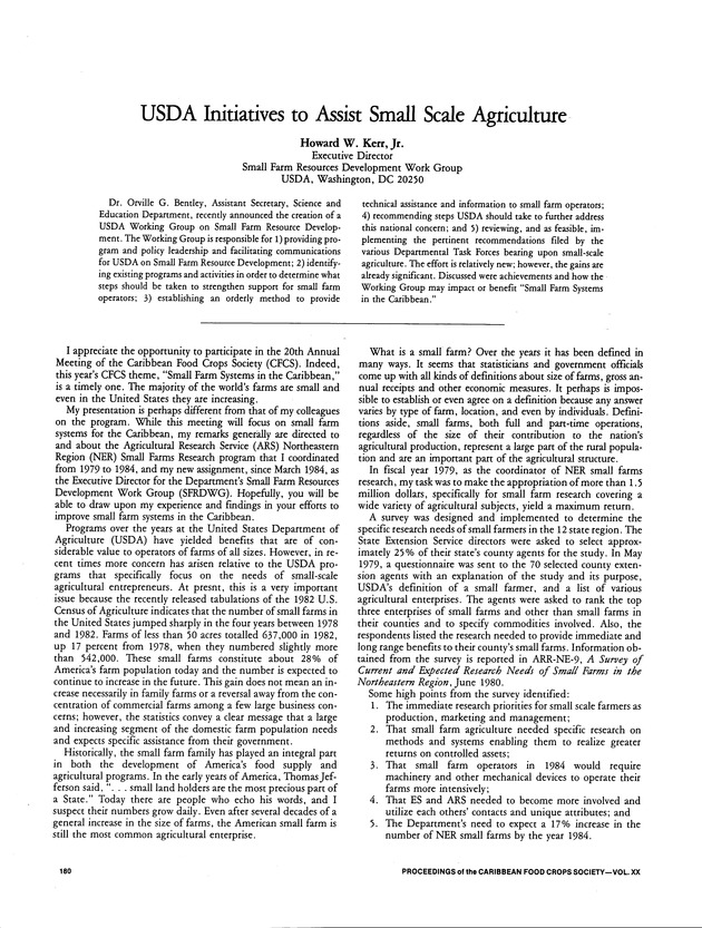 Proceedings of the 20th Annual meeting of the Caribbean Food Crops Society. St. Croix, U.S. Virgin Islands : October 21-26, 1984 - Page 180