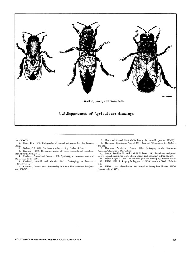 Proceedings of the 20th Annual meeting of the Caribbean Food Crops Society. St. Croix, U.S. Virgin Islands : October 21-26, 1984 - Page 191