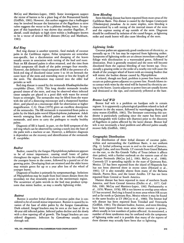 Proceedings of the 20th Annual meeting of the Caribbean Food Crops Society. St. Croix, U.S. Virgin Islands : October 21-26, 1984 - Page 213