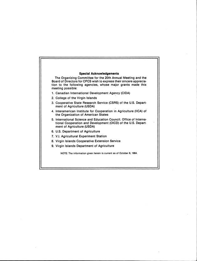 Proceedings of the 20th Annual meeting of the Caribbean Food Crops Society. St. Croix, U.S. Virgin Islands : October 21-26, 1984 - Page 335