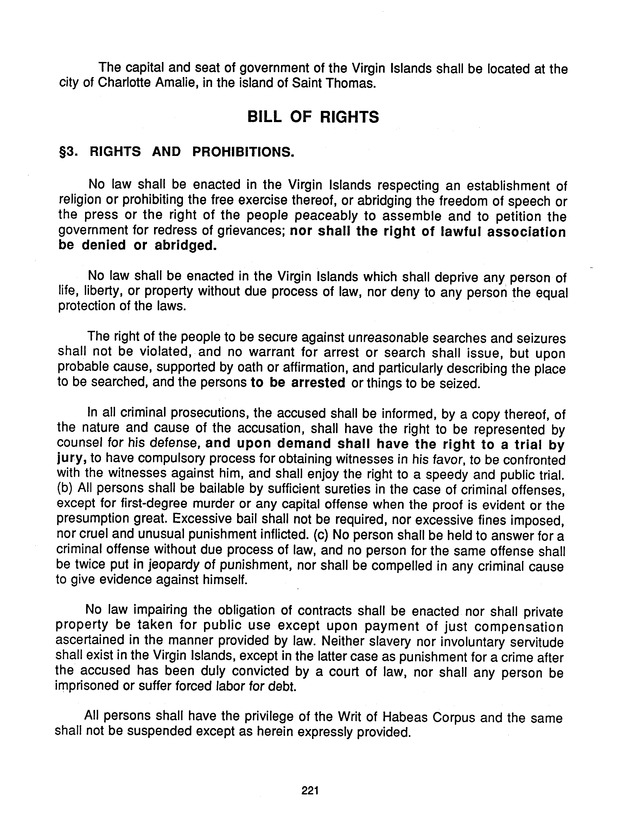 Major political & constitutional documents of the United States Virgin Islands - Page 221