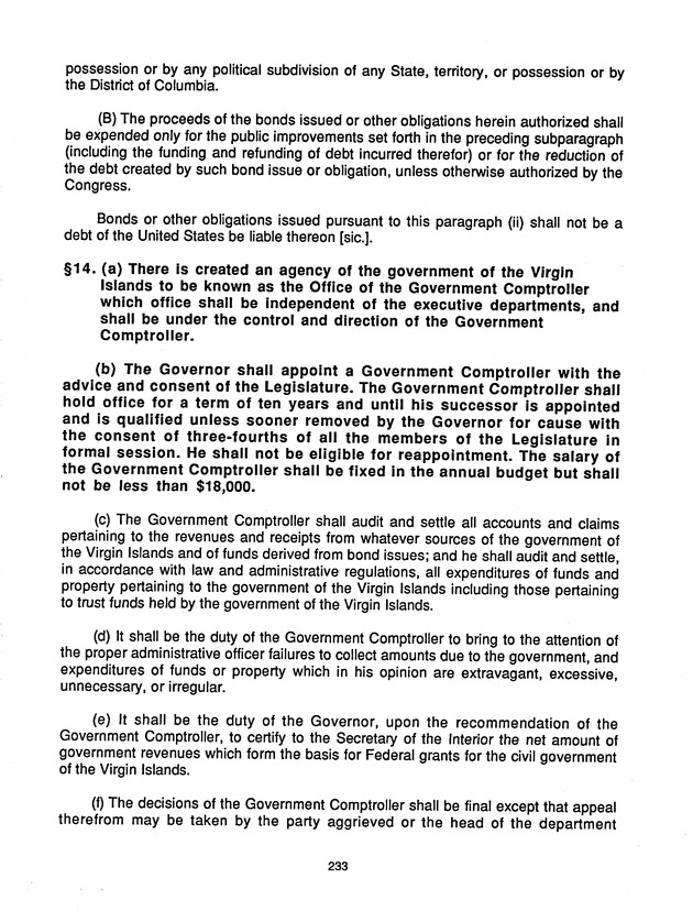 Major political & constitutional documents of the United States Virgin Islands - Page 233