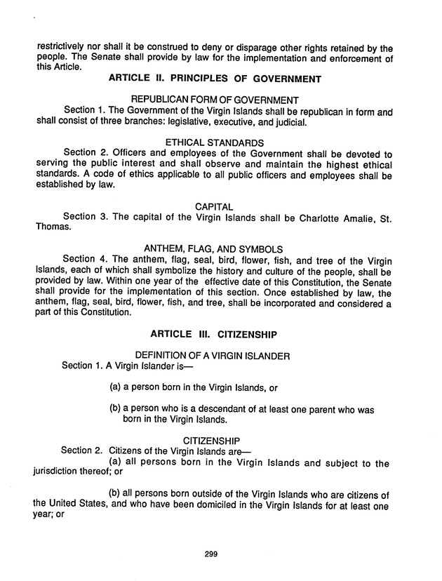 Major political & constitutional documents of the United States Virgin Islands - Page 299