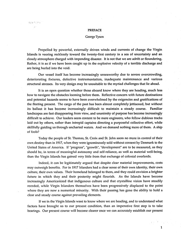 Taking Bearings: The United States Virgin Islands 1917-1987 - Page 1