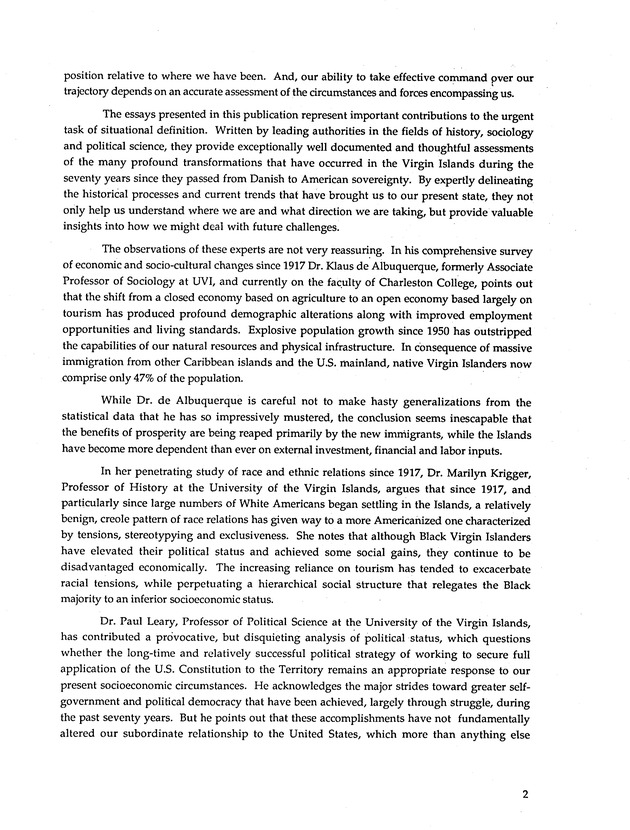 Taking Bearings: The United States Virgin Islands 1917-1987 - Page 2