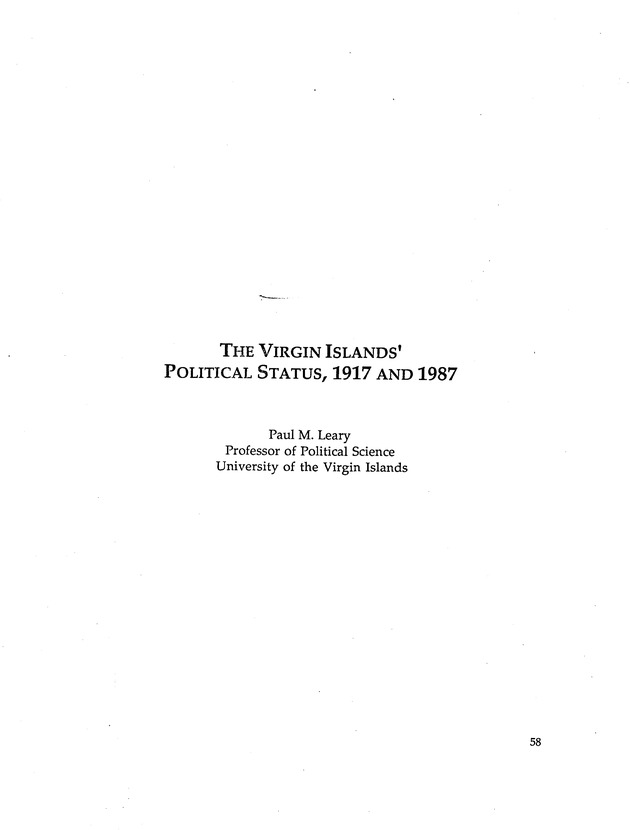 Taking Bearings: The United States Virgin Islands 1917-1987 - Page 58