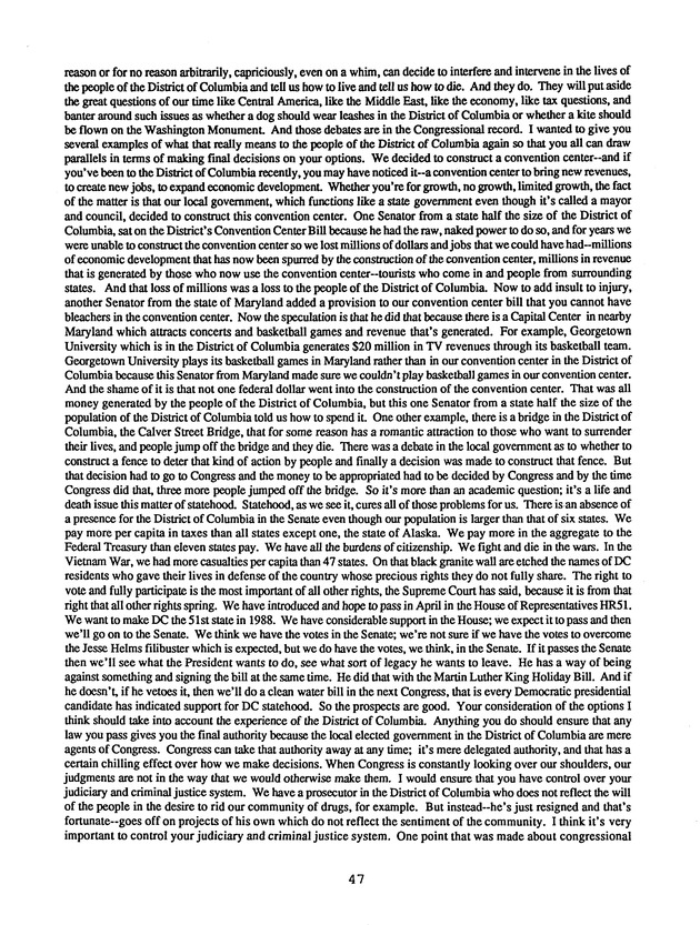 Proceedings : Conference on the Future Political Status of the United States Virgin Islands (February,1988) - Page 47