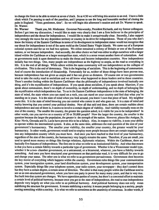 Proceedings : Conference on the Future Political Status of the United States Virgin Islands (February,1988) - Page 55