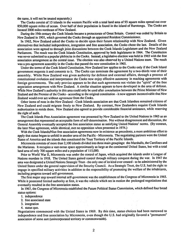 Proceedings : Conference on the Future Political Status of the United States Virgin Islands (February,1988) - Page 122