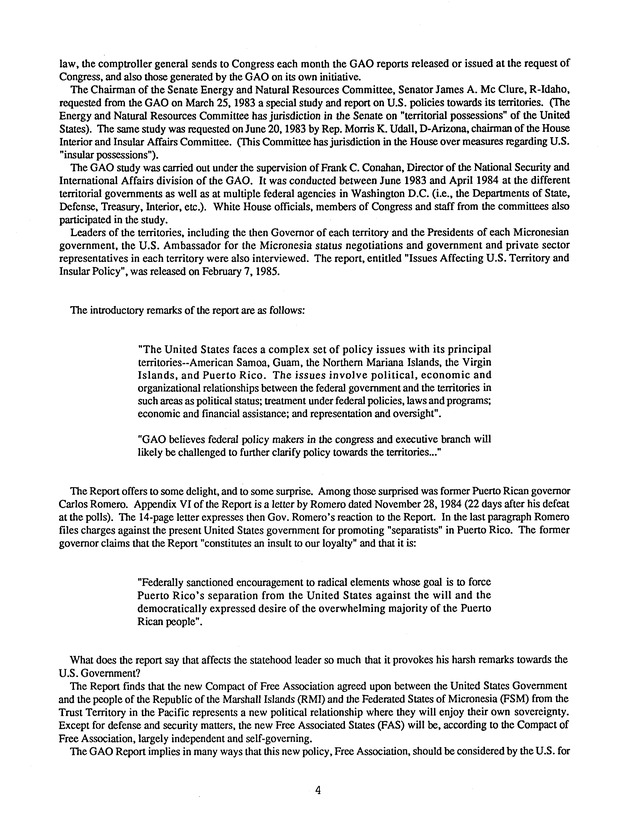 Proceedings : Conference on the Future Political Status of the United States Virgin Islands (February,1988) - Page 130