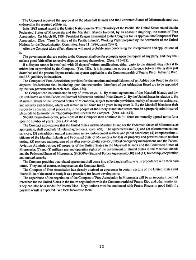 Proceedings : Conference on the Future Political Status of the United States Virgin Islands (February,1988) - Page 138