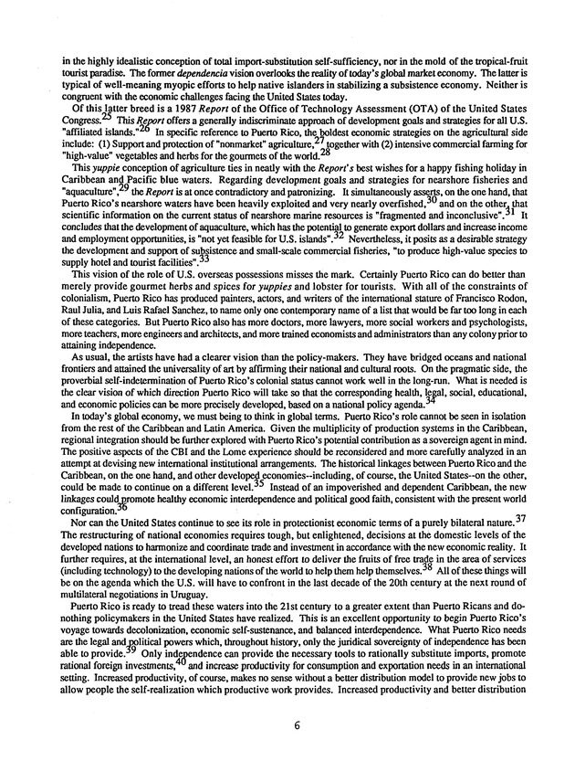 Proceedings : Conference on the Future Political Status of the United States Virgin Islands (February,1988) - Page 144