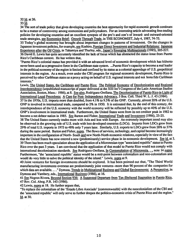 Proceedings : Conference on the Future Political Status of the United States Virgin Islands (February,1988) - Page 148