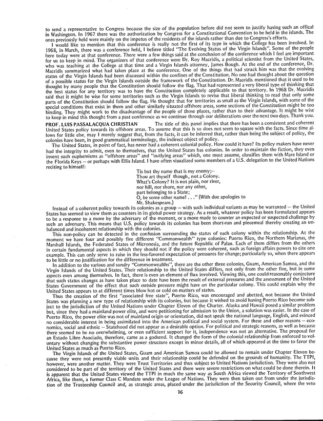 Proceedings: Conference on Recent Developments in United States - Offshore Areas Relations (March 1982) - Page 16