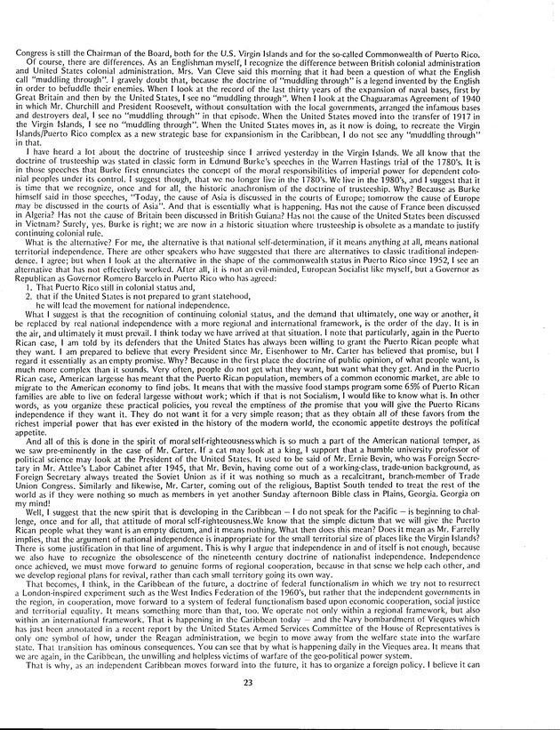 Proceedings: Conference on Recent Developments in United States - Offshore Areas Relations (March 1982) - Page 23