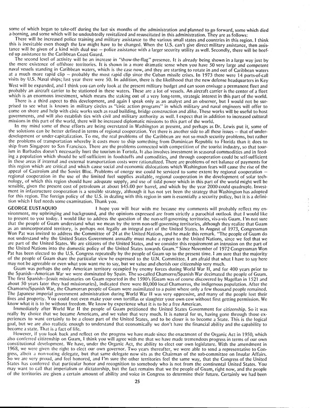 Proceedings: Conference on Recent Developments in United States - Offshore Areas Relations (March 1982) - Page 25