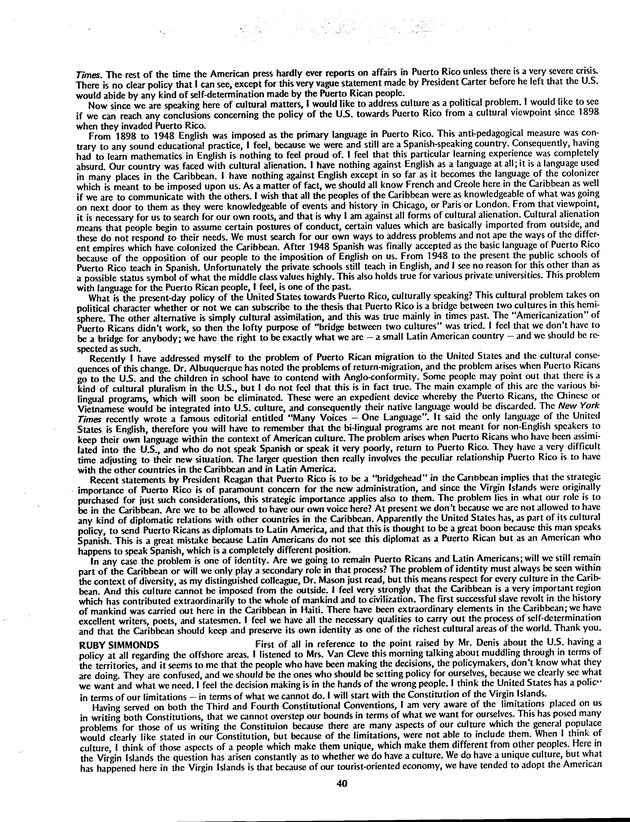 Proceedings: Conference on Recent Developments in United States - Offshore Areas Relations (March 1982) - Page 40