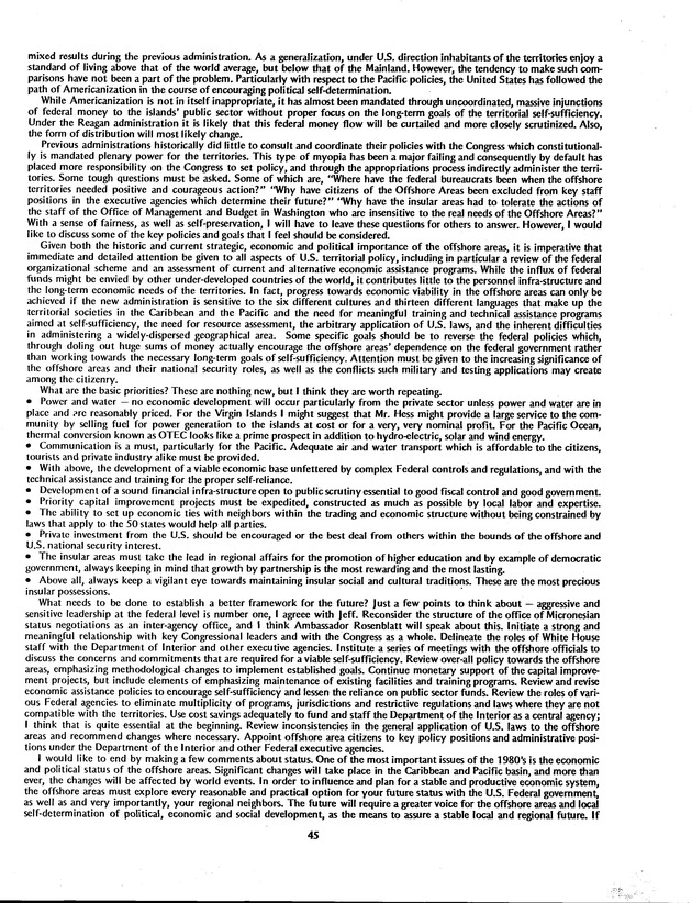 Proceedings: Conference on Recent Developments in United States - Offshore Areas Relations (March 1982) - Page 45