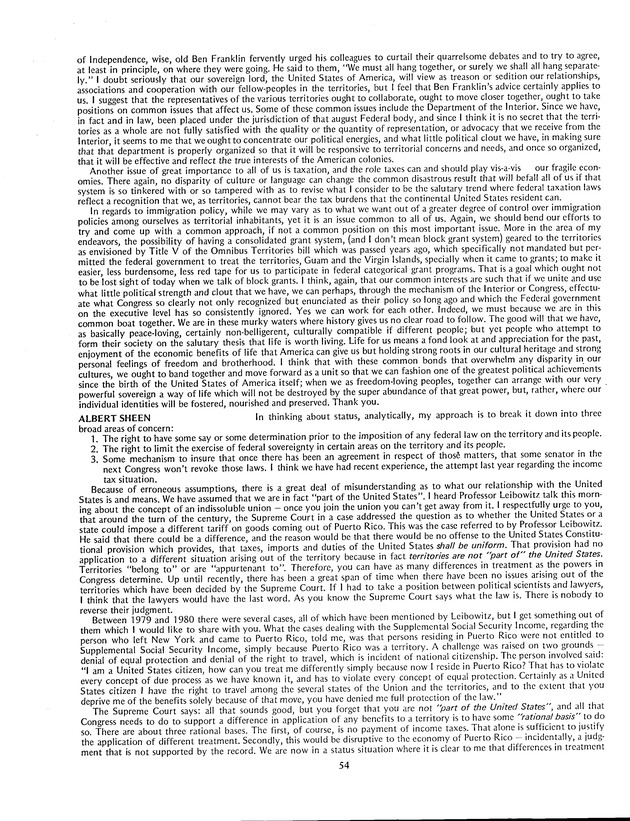 Proceedings: Conference on Recent Developments in United States - Offshore Areas Relations (March 1982) - Page 54