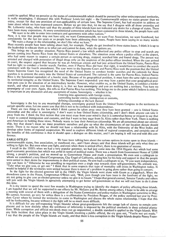 Proceedings: Conference on Recent Developments in United States - Offshore Areas Relations (March 1982) - Page 55