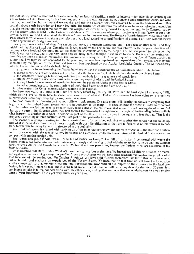 Proceedings: Conference on Recent Developments in United States - Offshore Areas Relations (March 1982) - Page 57