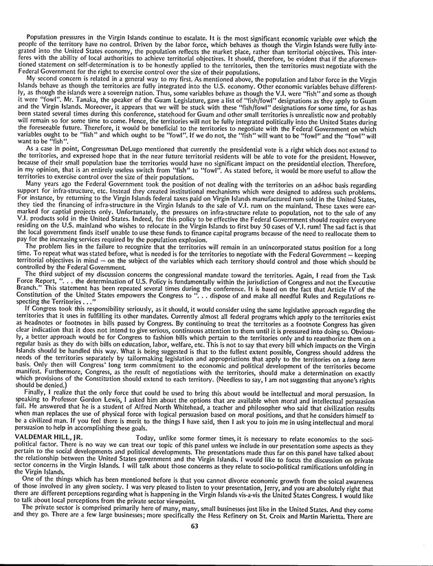 Proceedings: Conference on Recent Developments in United States - Offshore Areas Relations (March 1982) - Page 63