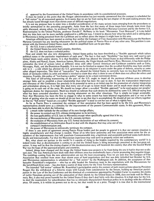 Proceedings: Conference on Recent Developments in United States - Offshore Areas Relations (March 1982) - Page 68