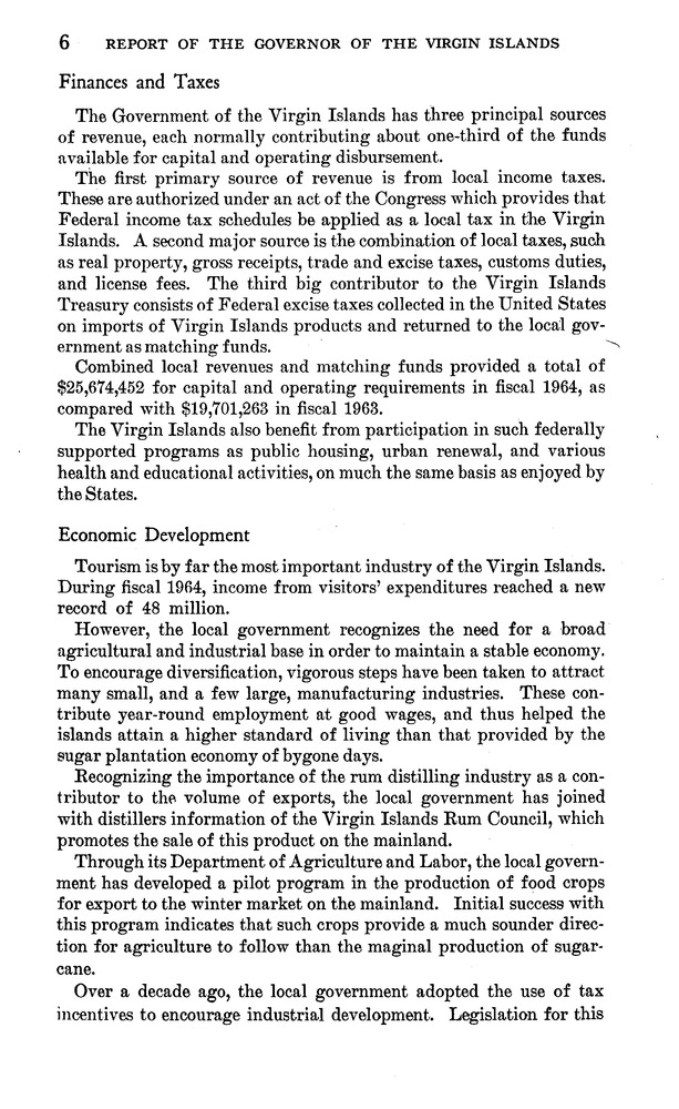 Annual report of the Governor of the Virgin Islands - Page 6