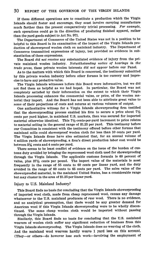 Annual report of the Governor of the Virgin Islands - Page 30