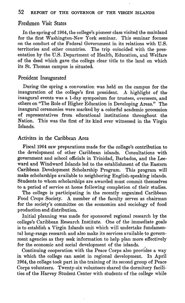 Annual report of the Governor of the Virgin Islands - Page 52