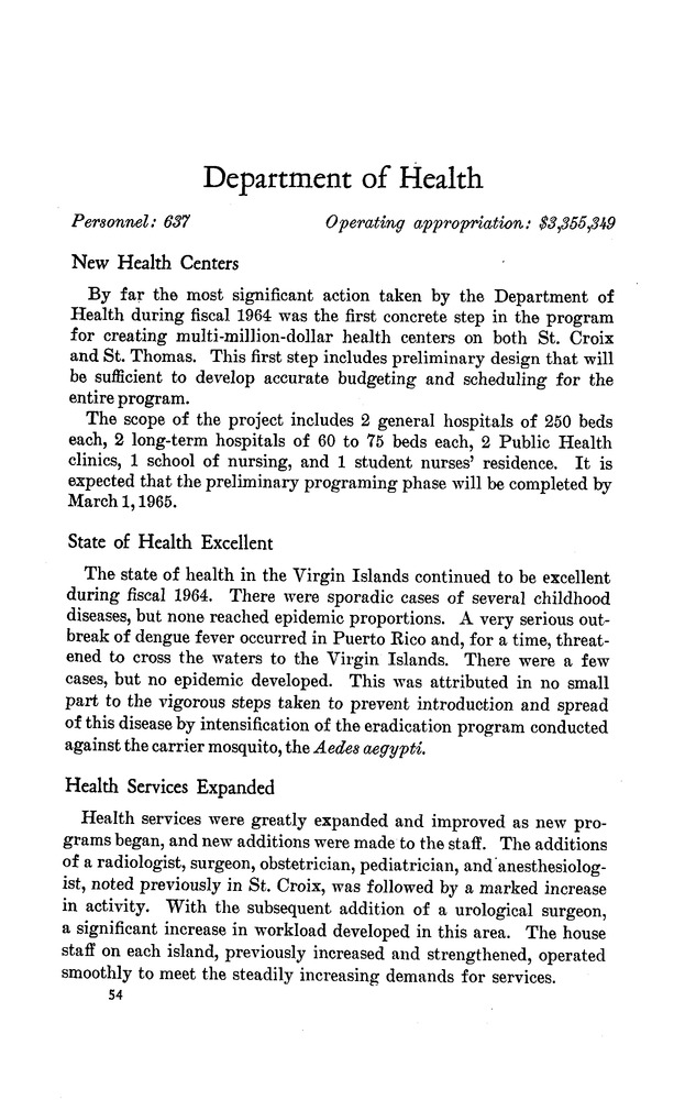 Annual report of the Governor of the Virgin Islands - Page 54