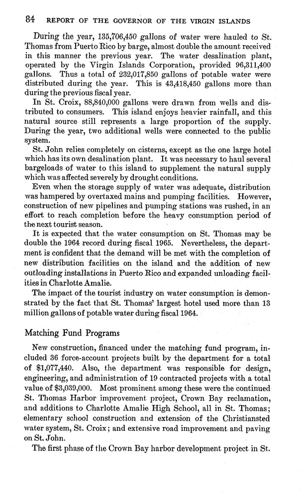 Annual report of the Governor of the Virgin Islands - Page 84