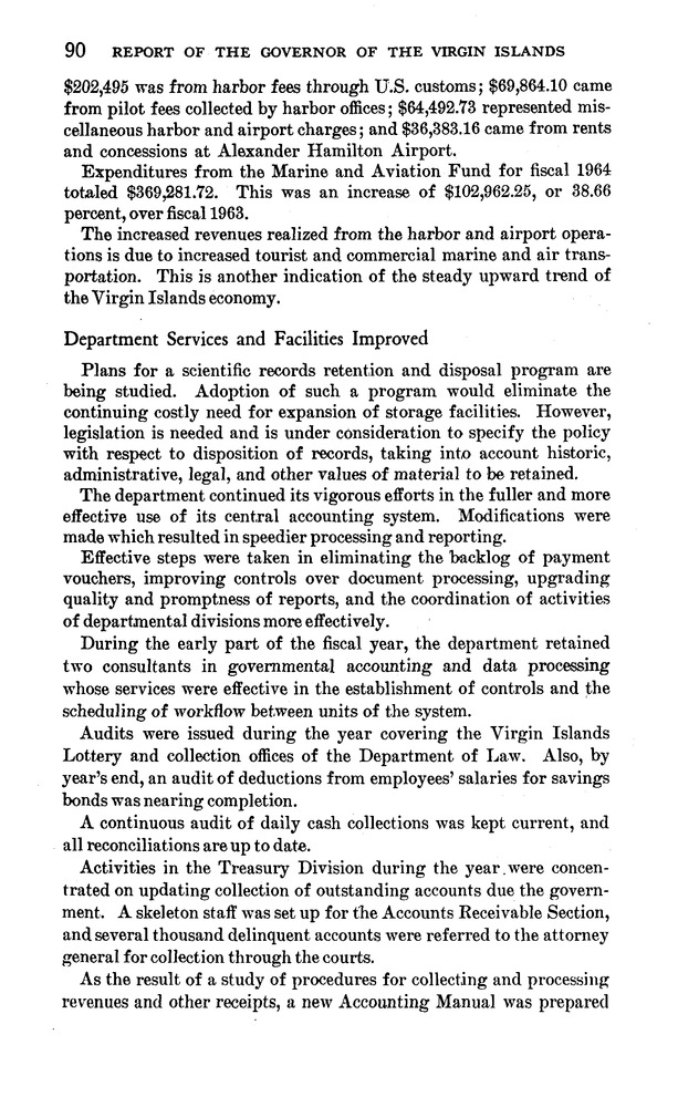 Annual report of the Governor of the Virgin Islands - Page 90