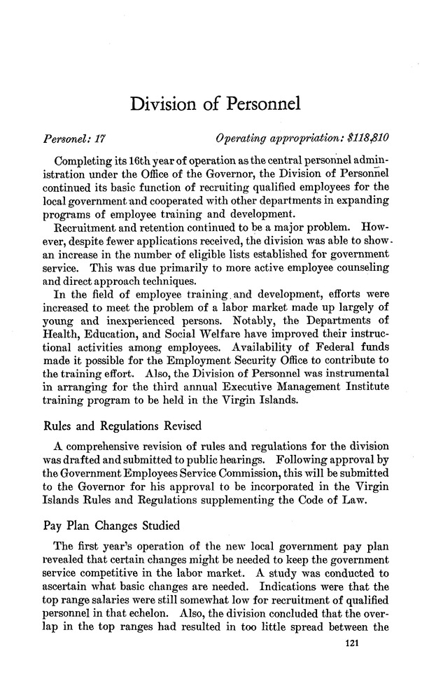 Annual report of the Governor of the Virgin Islands - Page 121