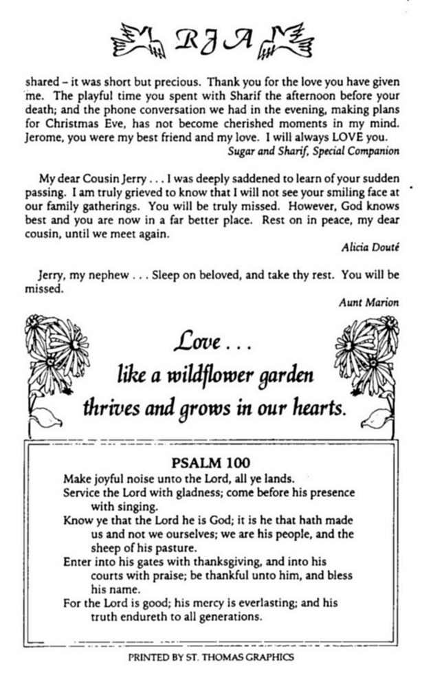 Funeral Booklet for Reese Jerome Abraham, Sr. - Page 6