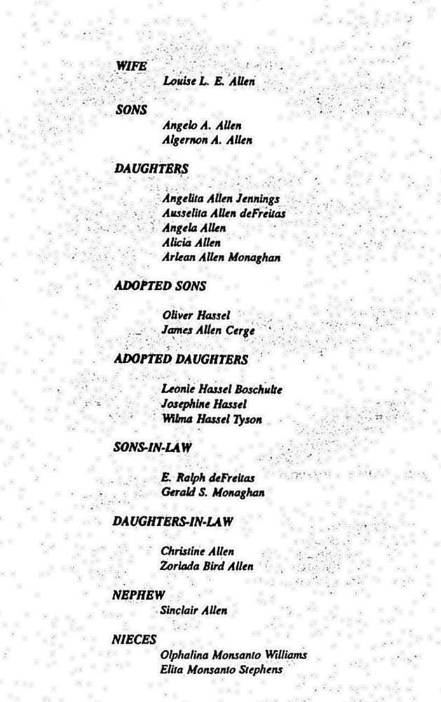 Funeral Booklet for James Fritzbert Allen - Page 4