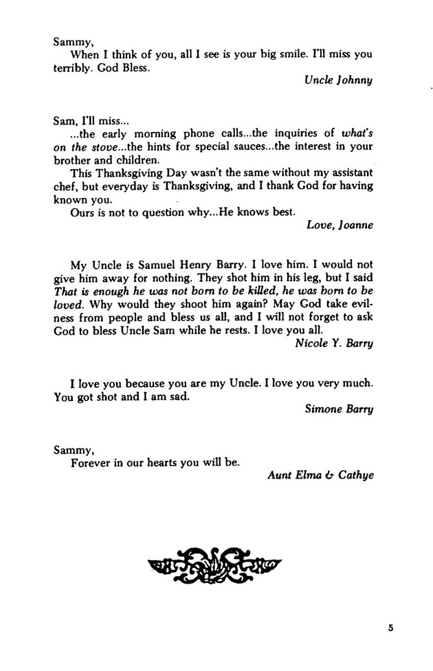 Funeral Booklet for Samuel Henry Barry - Page 4