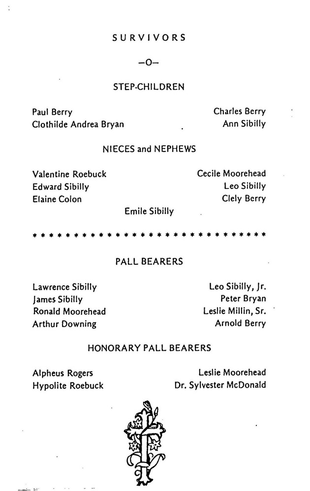 Funeral Booklet for Flore Sibilly Berry - Page 4