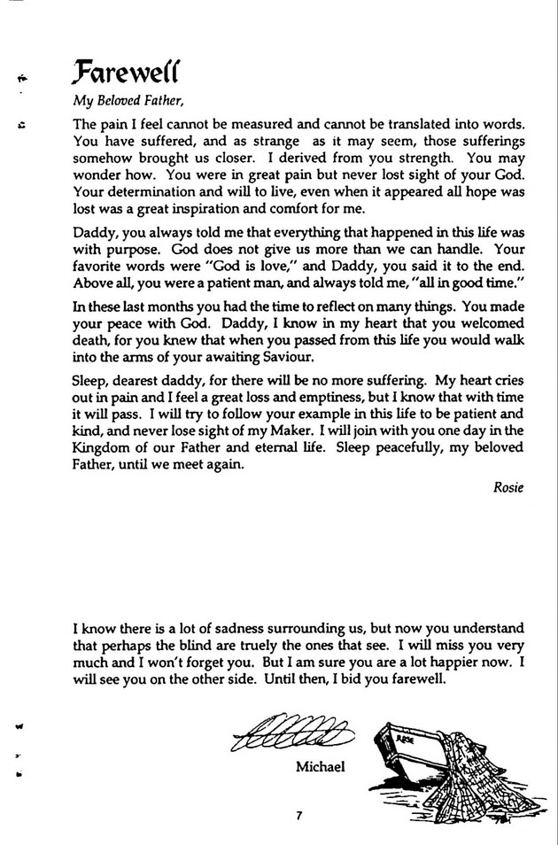 Funeral Booklet for Joseph Berry - Page 5