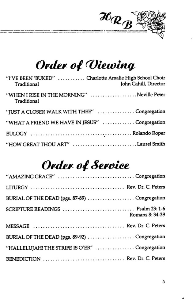 Funeral Booklet for Harold R. Bonelli - Page 5