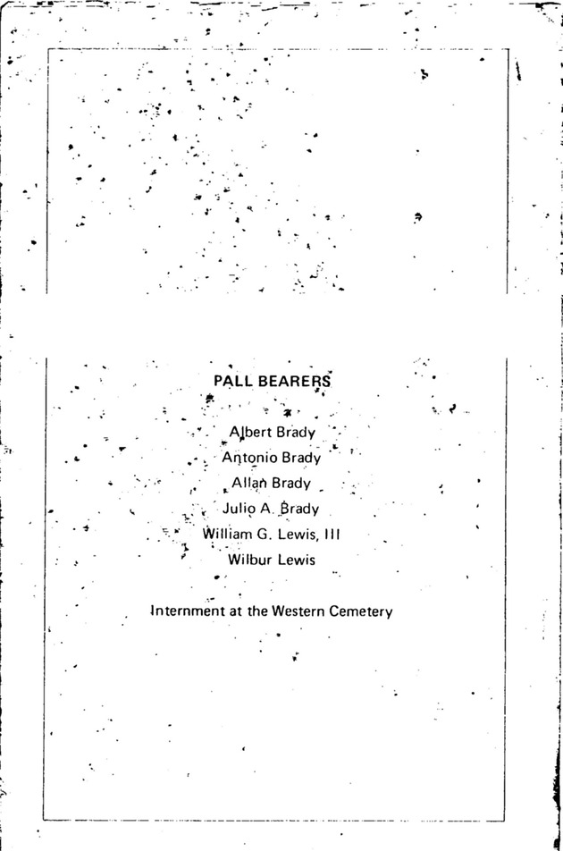 Funeral Booklet for Eugenie Lanclos Brady - Page 3