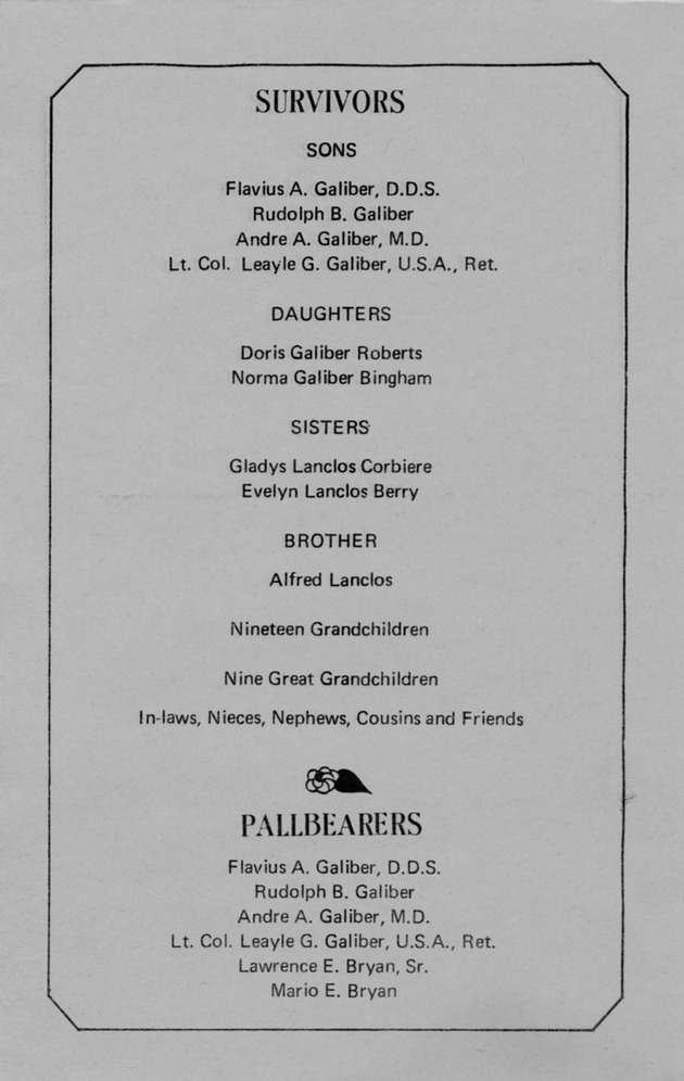 Funeral Booklet for Adele L. Galiber - Page 4