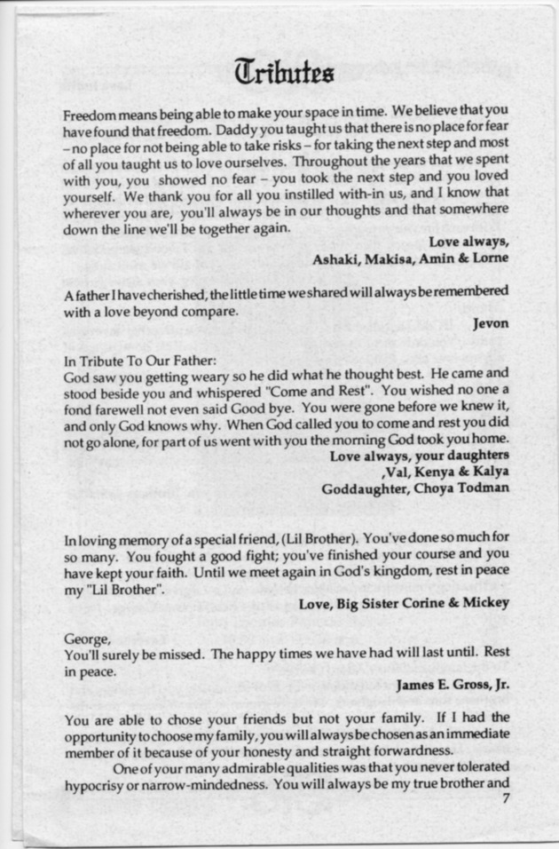 Funeral Booklet for Alford G. George - Page 4