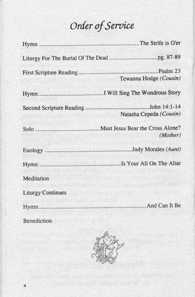 Funeral Booklet for Laura A. George - Page 4