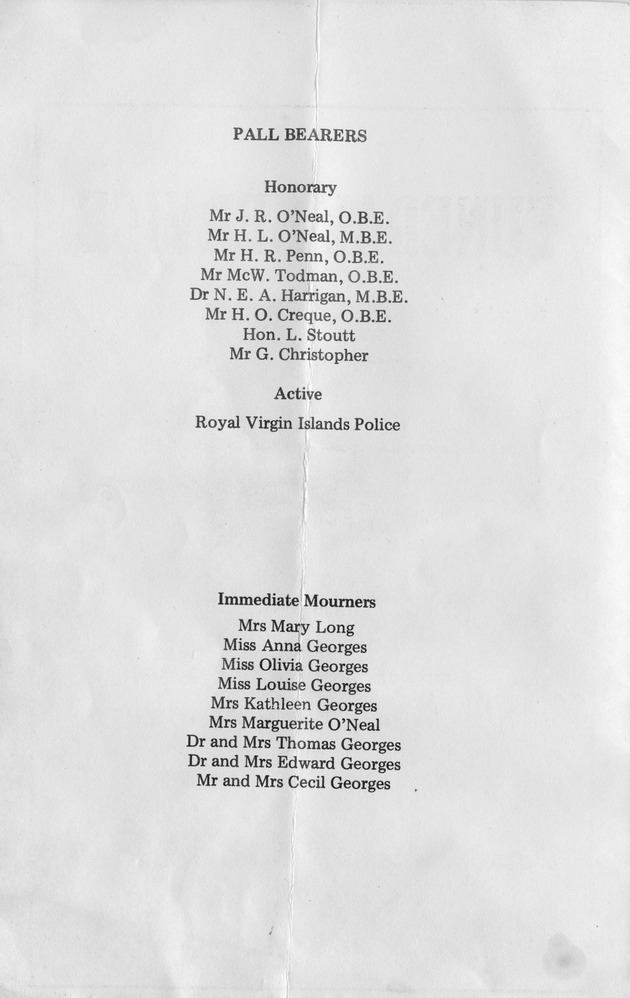 Funeral Booklet for James O. Georges - Page 2