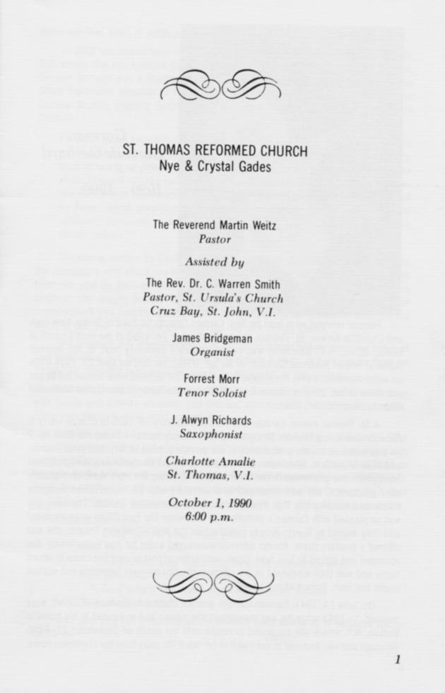 Funeral Booklet for Carmen E. Gerhard - Page 1