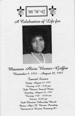 Funeral Booklet for Maureen A. Griffin